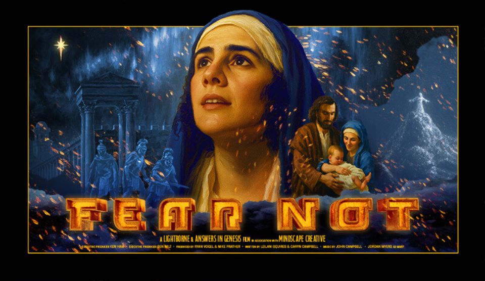 Fear Not show artwork featuring Mary and the nativity