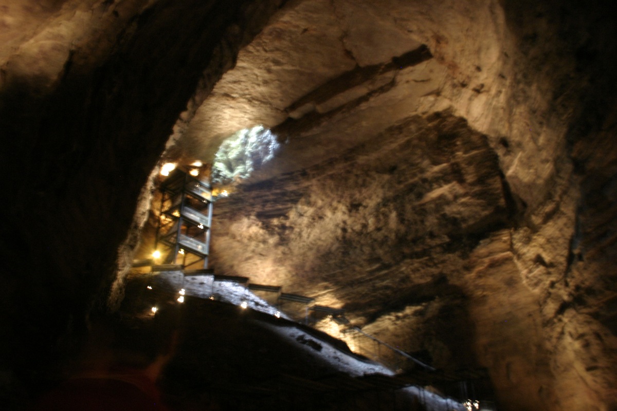 Inside Marvel Cave at Silver Dollar City