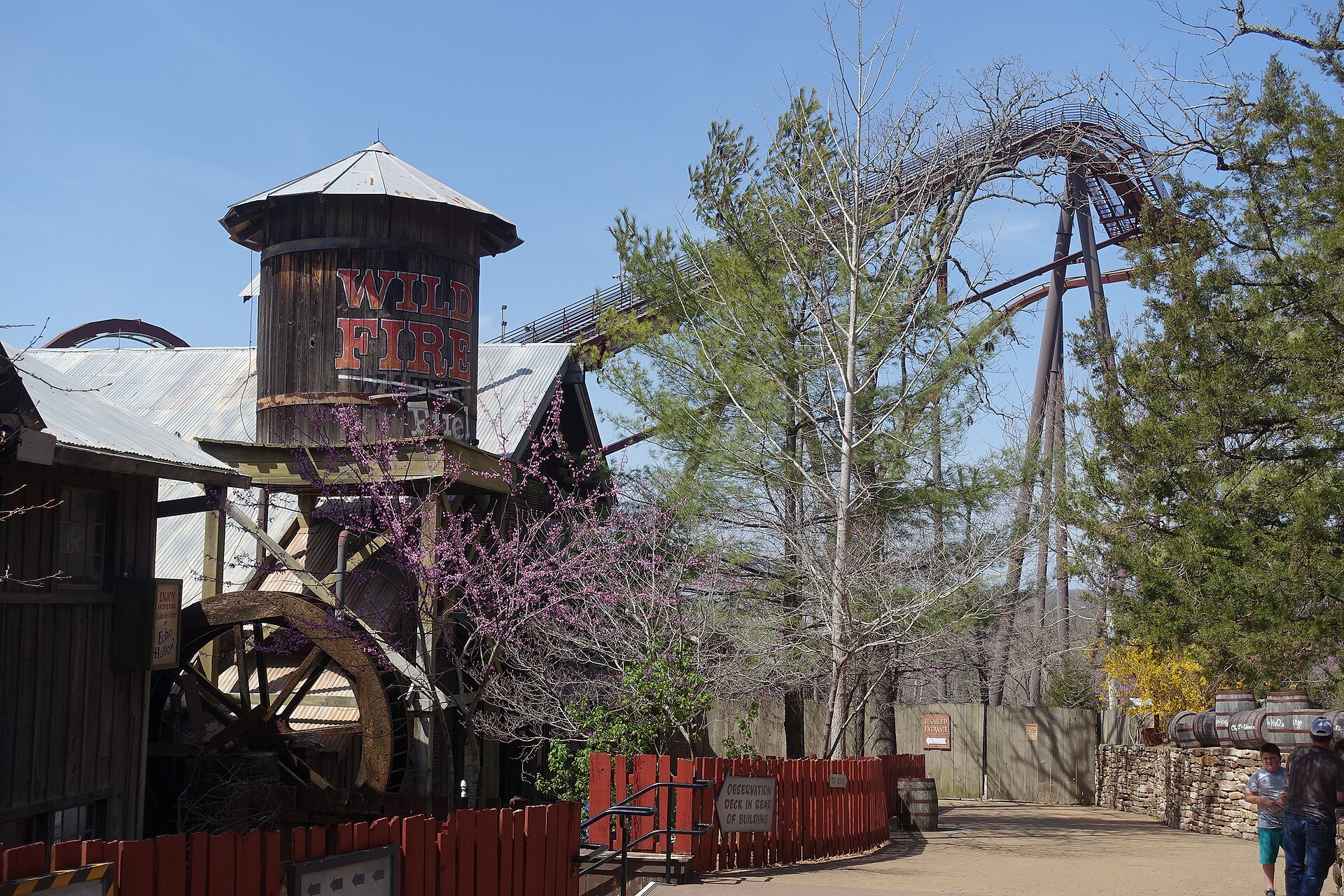 Roller coaster at Silver Dollar City